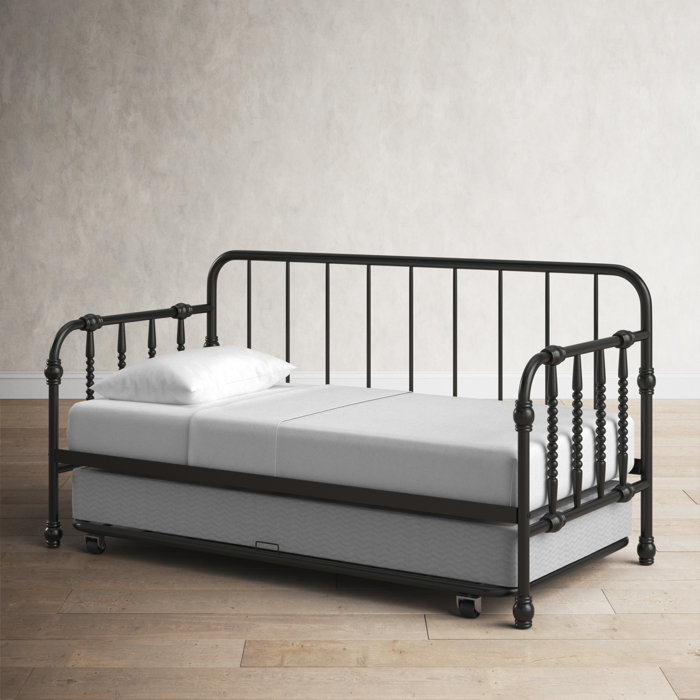 Birch Lane™ Riverwalk Metal Daybed With Trundle & Reviews | Wayfair